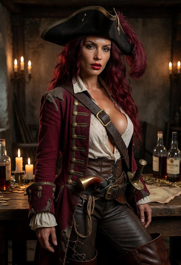 Story “Treasure hunt”: Jacquotte, pirate queen of the Caribbean, one episode and fourteen scenes